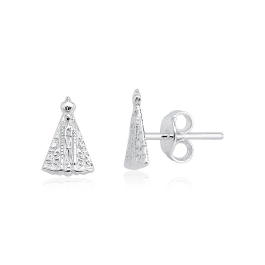 Produto - Brinco Nossa Senhora Aparecida - 6mm x 10mm prata 925