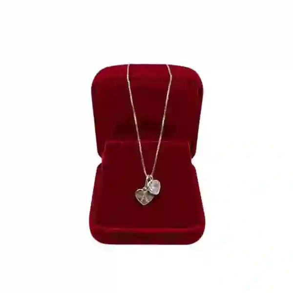 Produto - Colar Feminino de Prata 925 Ponto de Luz Coração com Pingente Letra