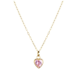 Produto - Cordão Feminino Bailarina Ouro 18k 750 40cm Pingente Coração