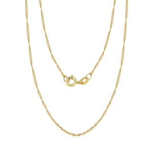 Produto - Corrente Feminina de Ouro 18k Singapura com 40cm