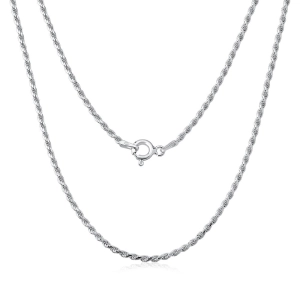 Produto - Corrente Feminina de Prata 925 Cordão Baiano com 40cm e 1mm