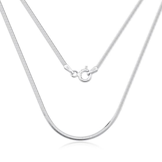 Produto - Corrente Feminina de Prata 925 Rabo de Rato Achatada