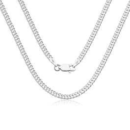 Produto - Corrente grumet dupla 70cm 3mm prata 925