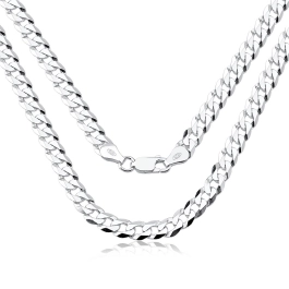 Produto - Corrente grumet 60cm 7mm prata 925