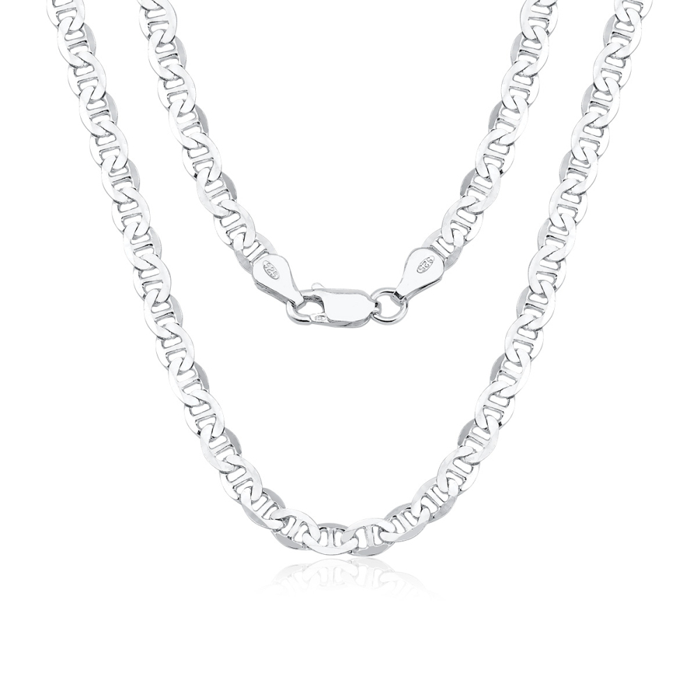 Corrente Masculina de Prata 925 Elo Latinha 70cm com 3mm Produto - Corrente Masculina de Prata 925 Elo Latinha 70cm com 3mm