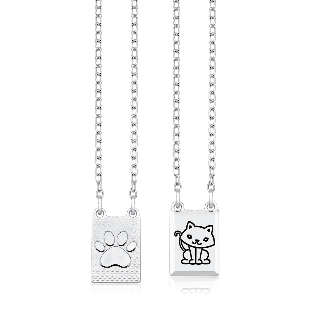 Produto - Escapulário de Prata 925 Gatinho e Pata