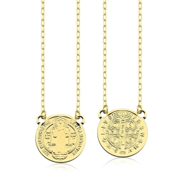 Produto - Escapulário de Ouro 18k Cartier São Bento