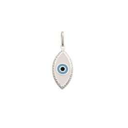 Produto - Pingente Feminino de Prata 925 Olho Grego Detalhado