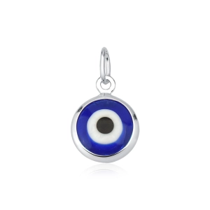 Produto - Pingente de Prata 925 Olho Grego Azul Escuro