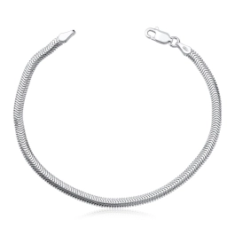 Produto - Tornozeleira de Prata 925 Lacraia 3mm