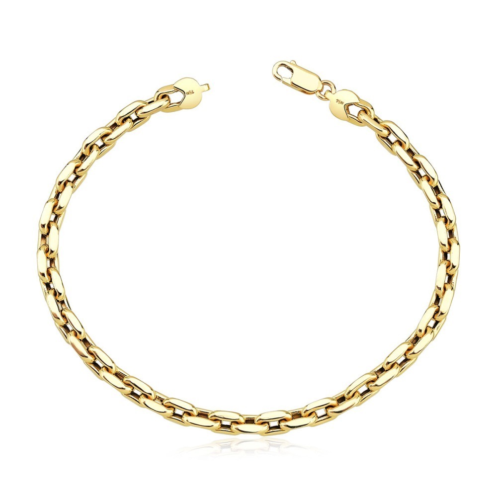 Produto - Pulseira de Ouro 18k Elo Cadeado com 8 gramas