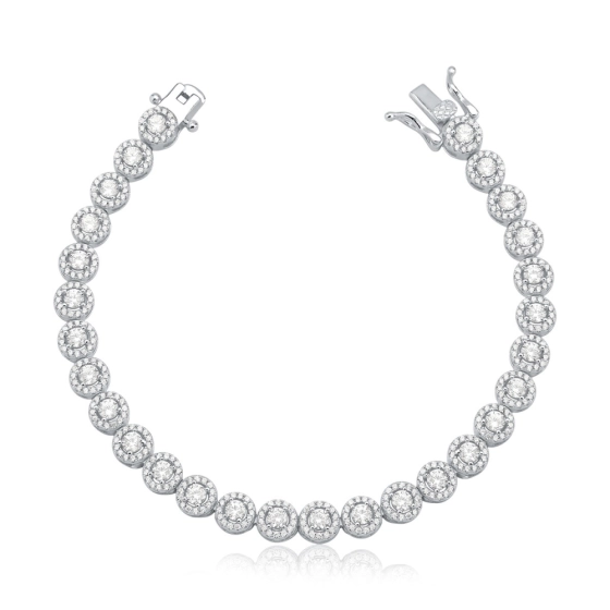 Produto - Pulseira Feminina de Prata 925 Riviera Angelic