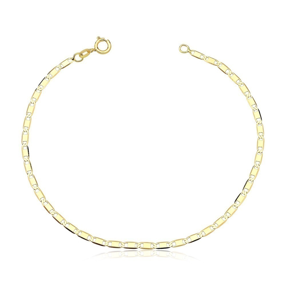 Produto - Pulseira Masculina de Ouro 18k Piastrine com 2mm