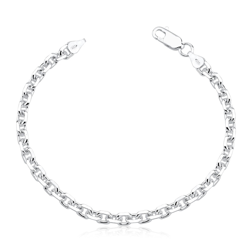 Produto - Pulseira Masculina de Prata 925 Cartier Cadeado 5mm