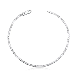 Pulseira Masculina Grumet 2mm De Prata 925 Maciça Produto - Pulseira Masculina Grumet 2mm De Prata 925 Maciça