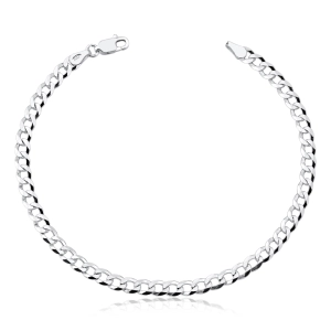 Pulseira Masculina Italiana Grumet 4.5mm prata 925 Produto - Pulseira Masculina Italiana Grumet 4.5mm prata 925