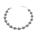 Pulseira tartarugas em prata 925 de bali