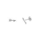 Brinco infantil ou segundo furo flecha prata 925