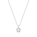 Colar Feminino de Prata 925 Ponto de Luz Estrela 