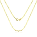 Corrente de Ouro 18k Piastrine 70cm com 1.7mm