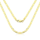 Corrente Masculina de Ouro 18k Piastrine 60cm com 4.9mm