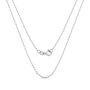 Corrente Feminina de Ouro Branco 18k Cartier Longa 50cm 1mm