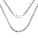 Colar Feminino de Prata 925 Rabo de Rato Lacraia 40cm 3mm