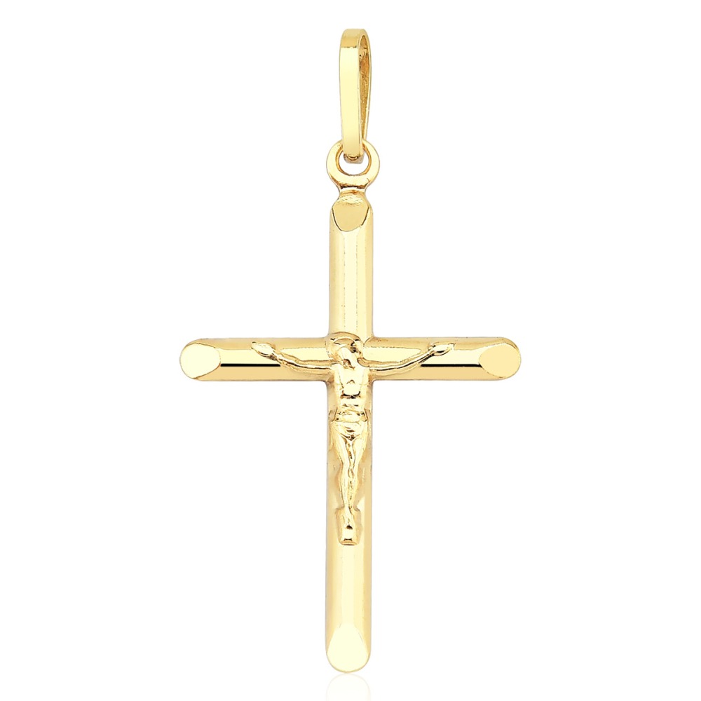 Pingente de Ouro 18k Crucifixo com 2,8cm