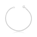 Pulseira feminina de Prata 925 Delicada Elo Português