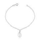 Pulseira Feminina de Prata 925 Búzio pendente